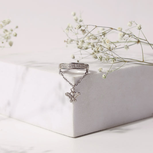 Pure Silver Spring Flit Ring