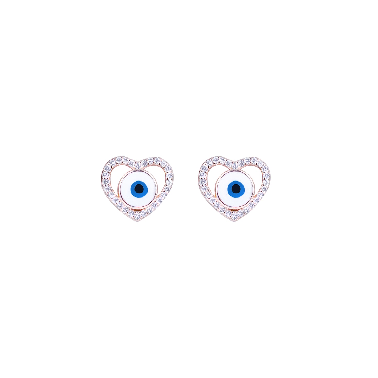 Pure Silver Celestial Heart Earrings