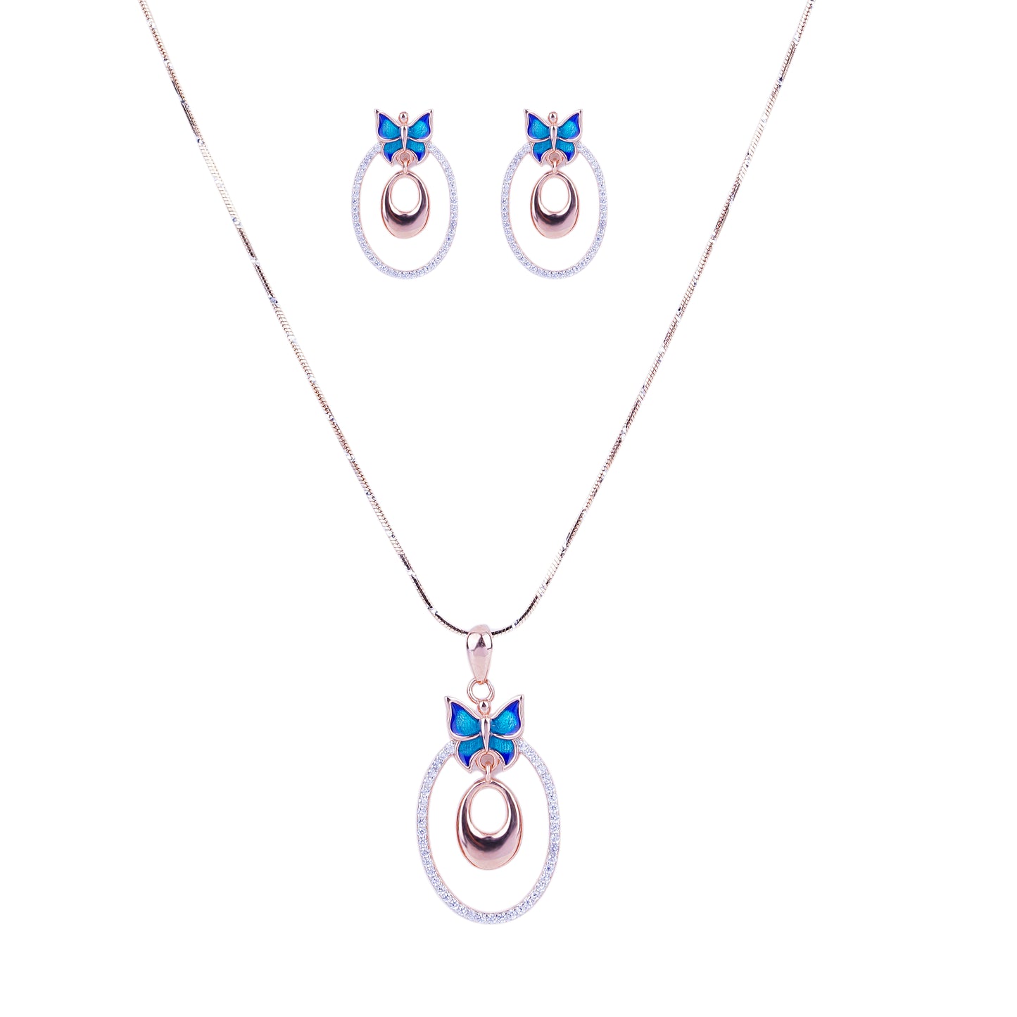 Pure Silver Butterfly Loops Earrings
