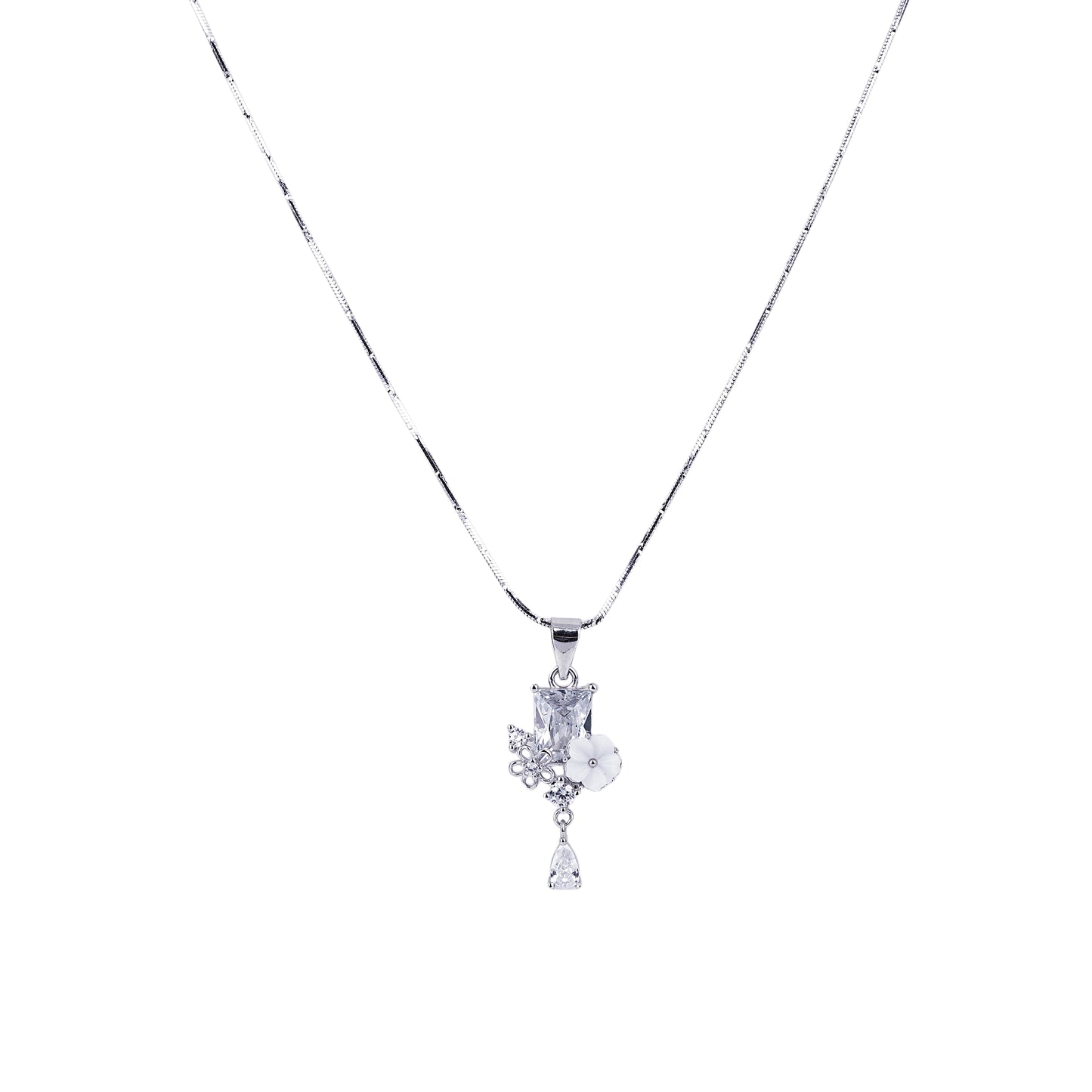 Pure Silver Opal Blossom Set