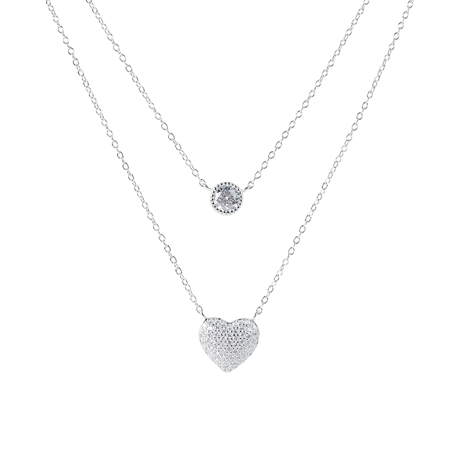 Pure Silver Whisper Heart Pendant