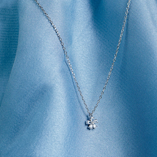 Pure Silver Flower Pendant