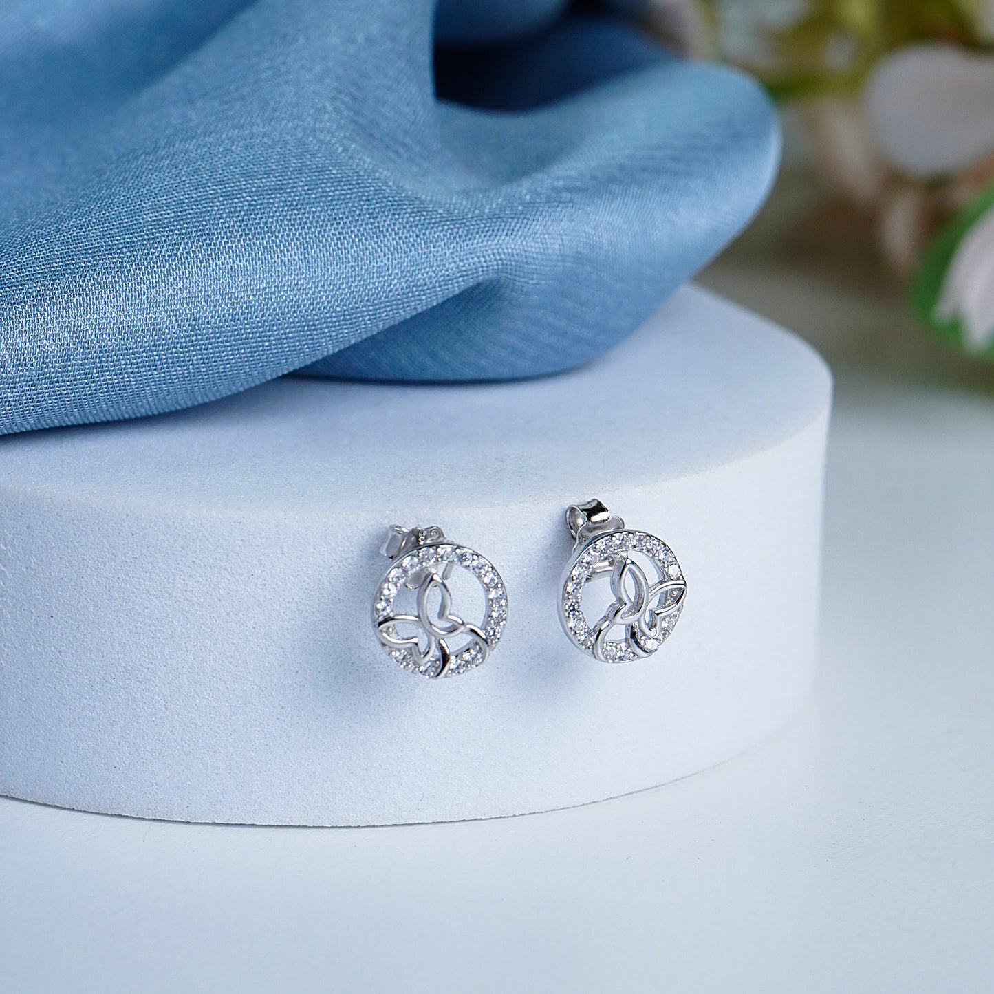 Pure Silver Aurafly Earrings
