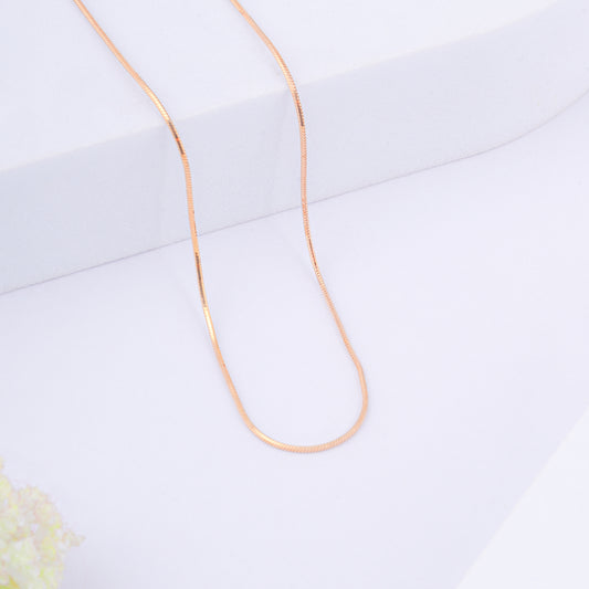 Pure Silver Rose Gold Serene Chain
