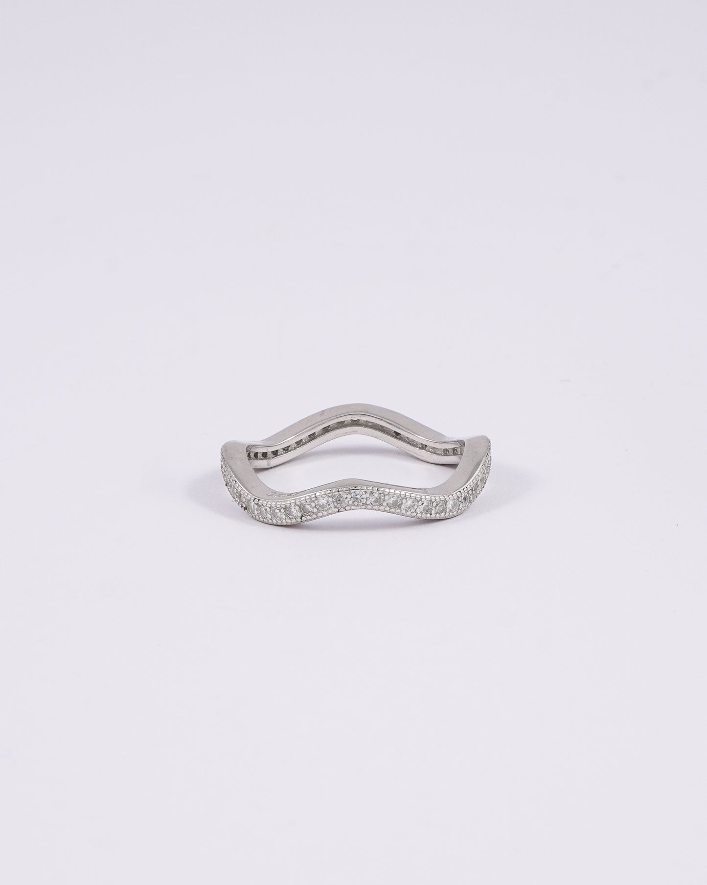 Silver Wave Style Ring
