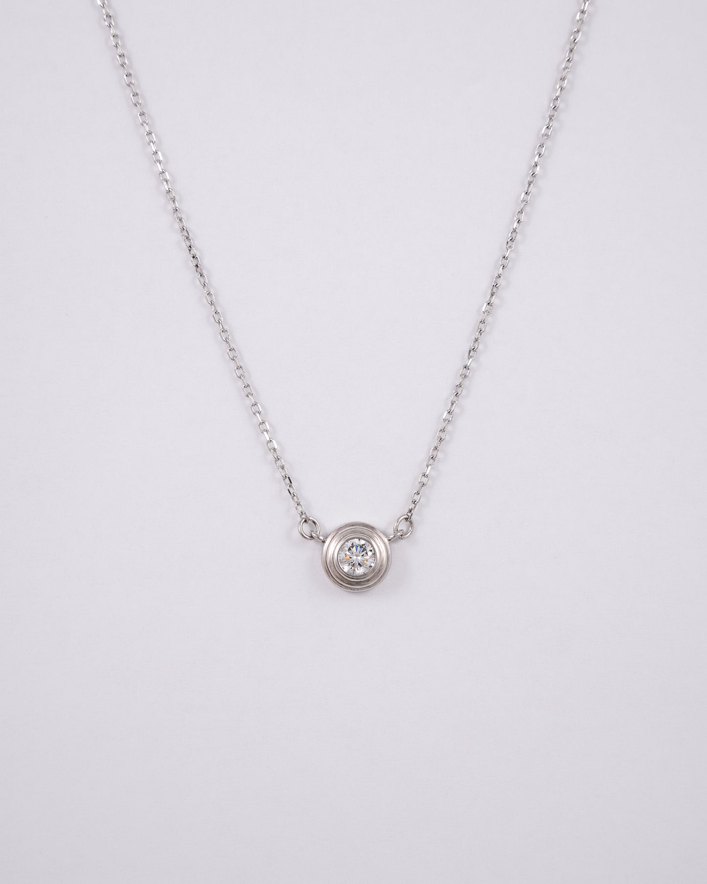 Silver Zircon Level Up Pendant
