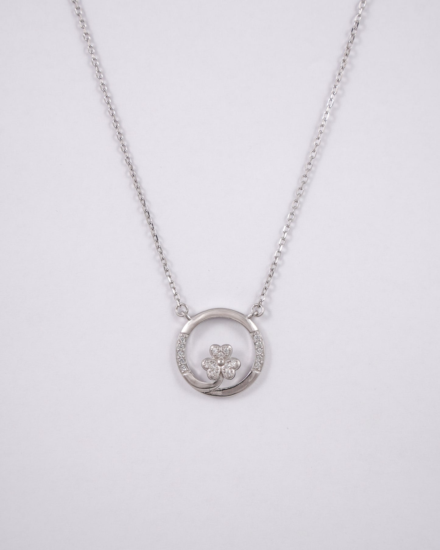 Silver Elegant Flower Pendant