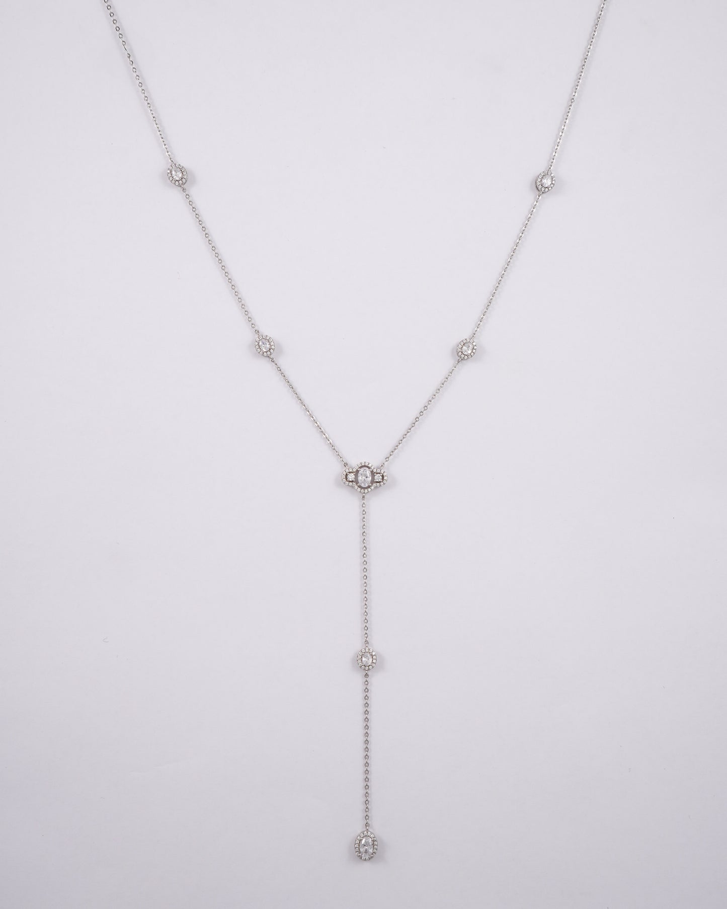 Dual Layer Multiple Zircon Pendant