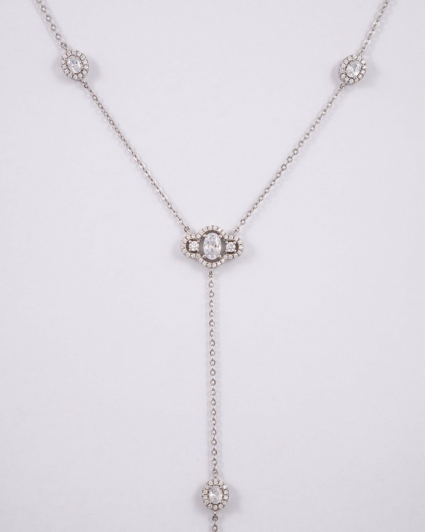 Dual Layer Multiple Zircon Pendant