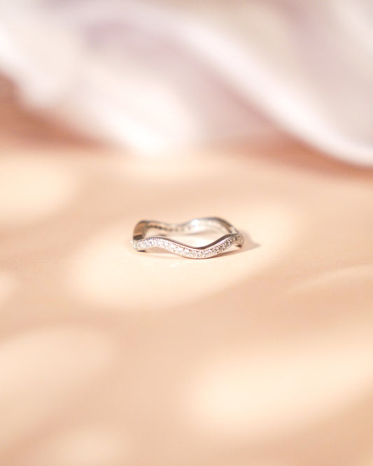Silver Wave Style Ring