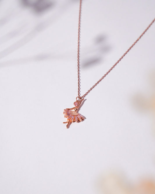 Rose Gold Dancing Beauty Pendant