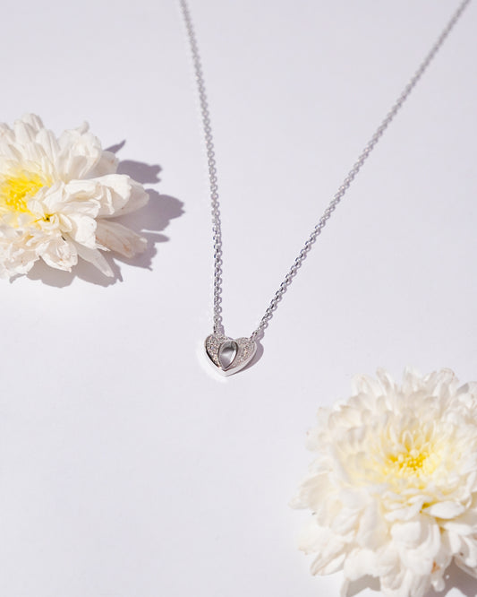 Silver Heart Void Pendant