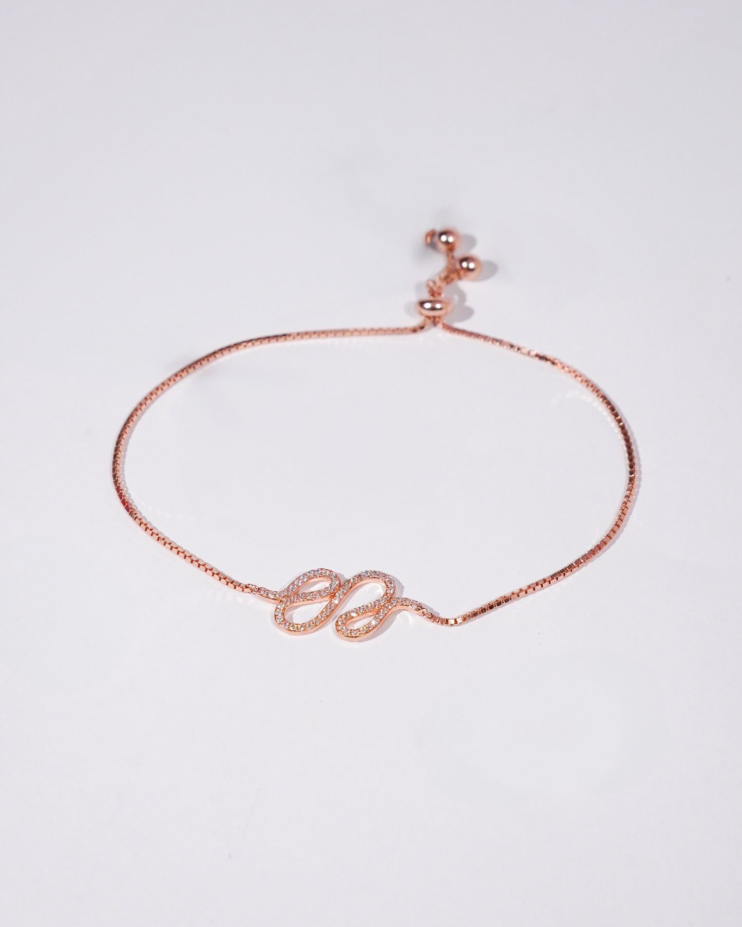 Rosé Elegance Silver Bracelet
