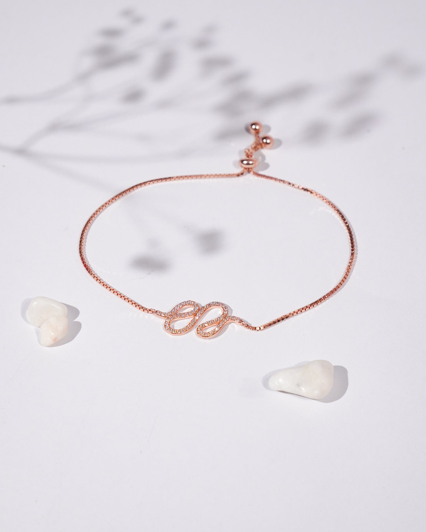 Rosé Elegance Silver Bracelet