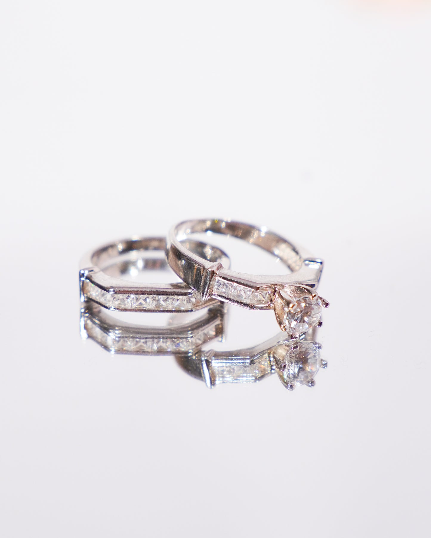 Silver Dual Ring Set Made For The Special