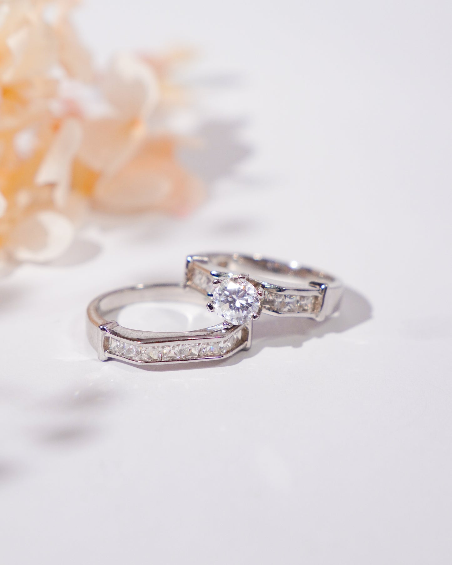 Silver Dual Ring Set Made For The Special
