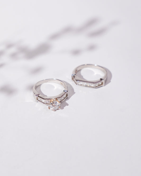 Silver Dual Ring Set Made For The Special