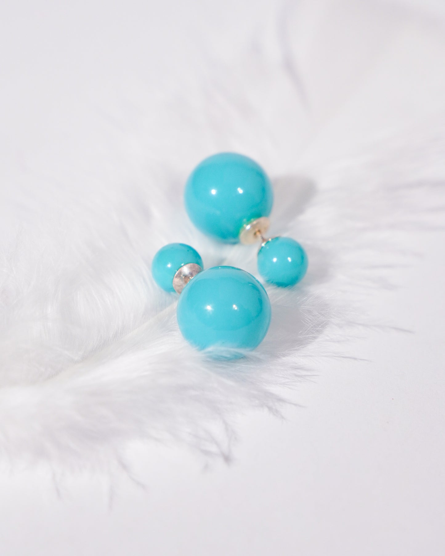 Silver Blue Glint Earrings