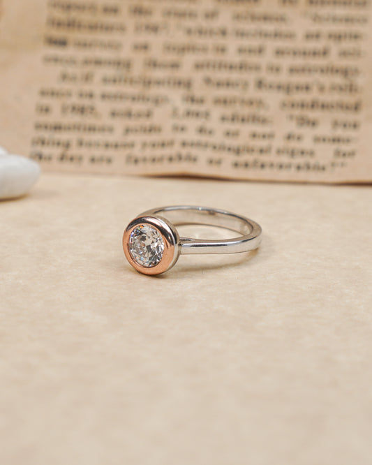 Silver Glimmer Diamond Ring