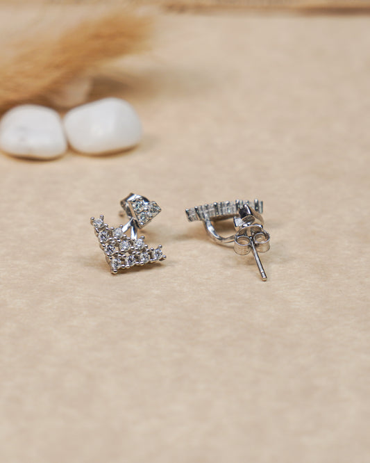 Moonbeam Drops Silver Earrings