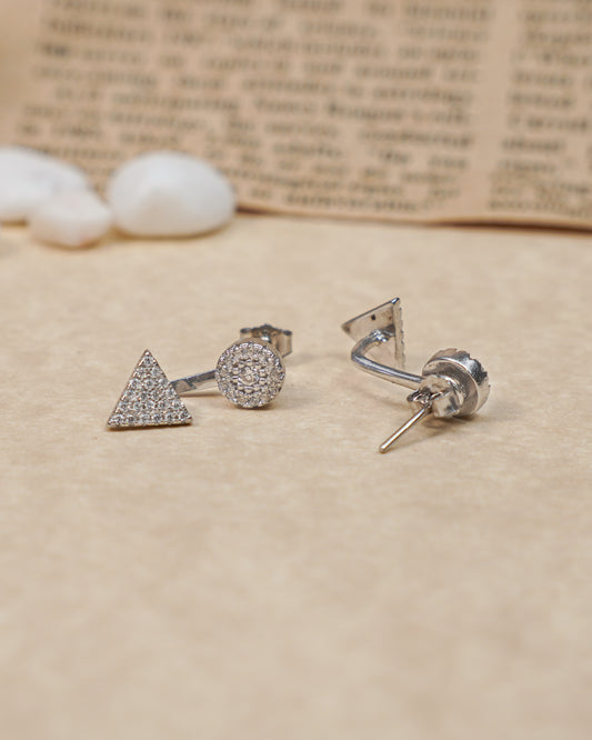 Vivid Spike Silver Earrings