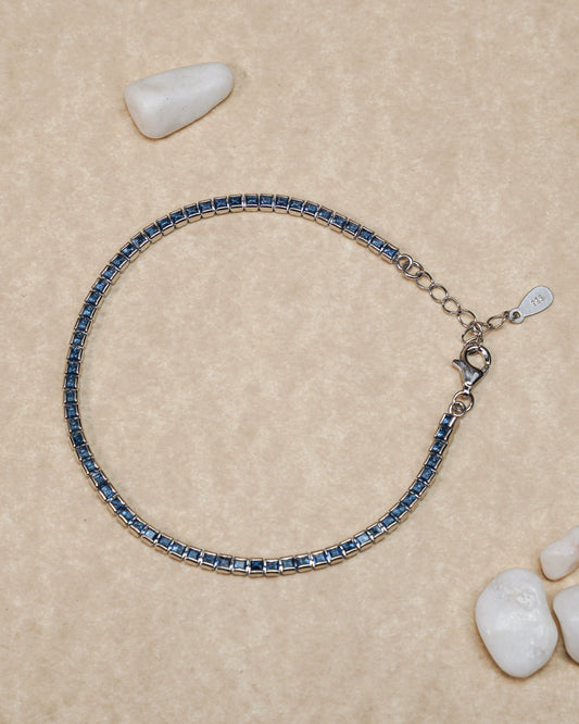 Silver Icy Blue Bracelet