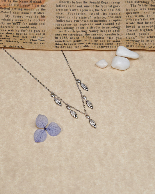 Silver Wave Riders Pendant