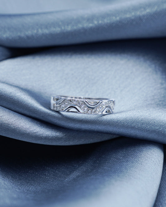 Silver Eclipse Radiant Ring