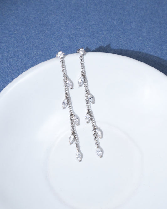 Twilight Threads Silver Earrings