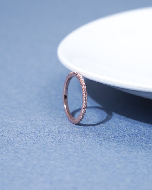 925 Silver Rose Gold Chic Ring