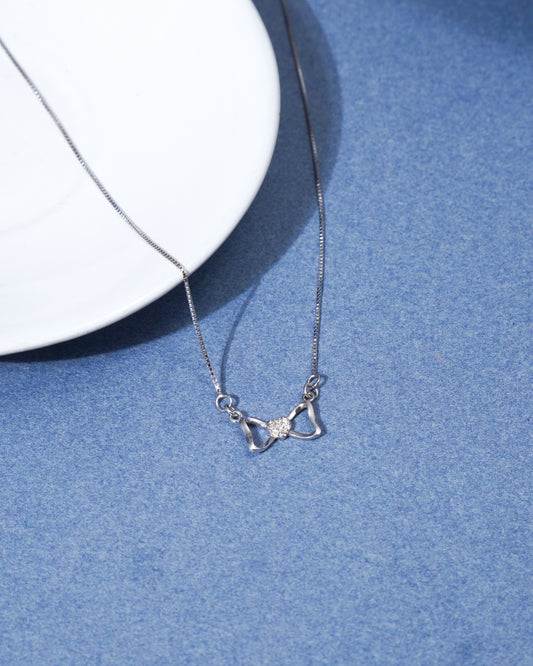 Silver Cupid Heart Pendant