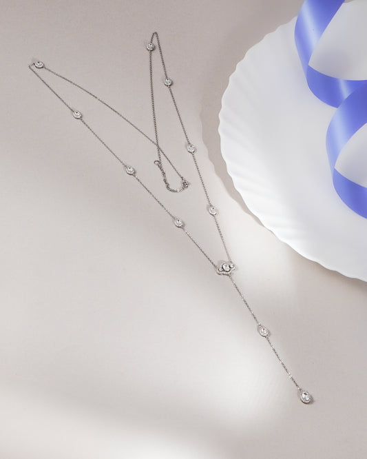 Dual Layer Multiple Zircon Pendant