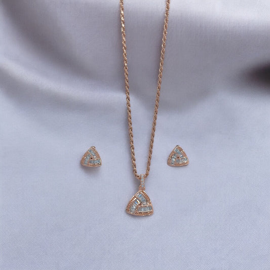 Pure Silver Luxe Pendant Earring Set