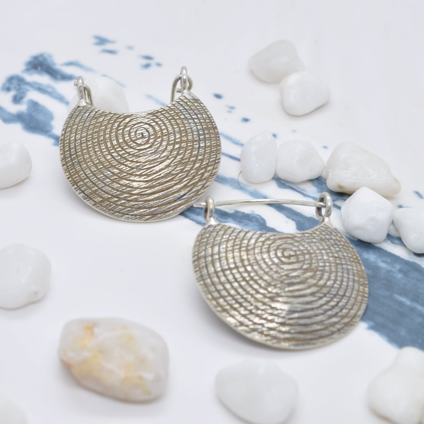 Silver Halo Earrings