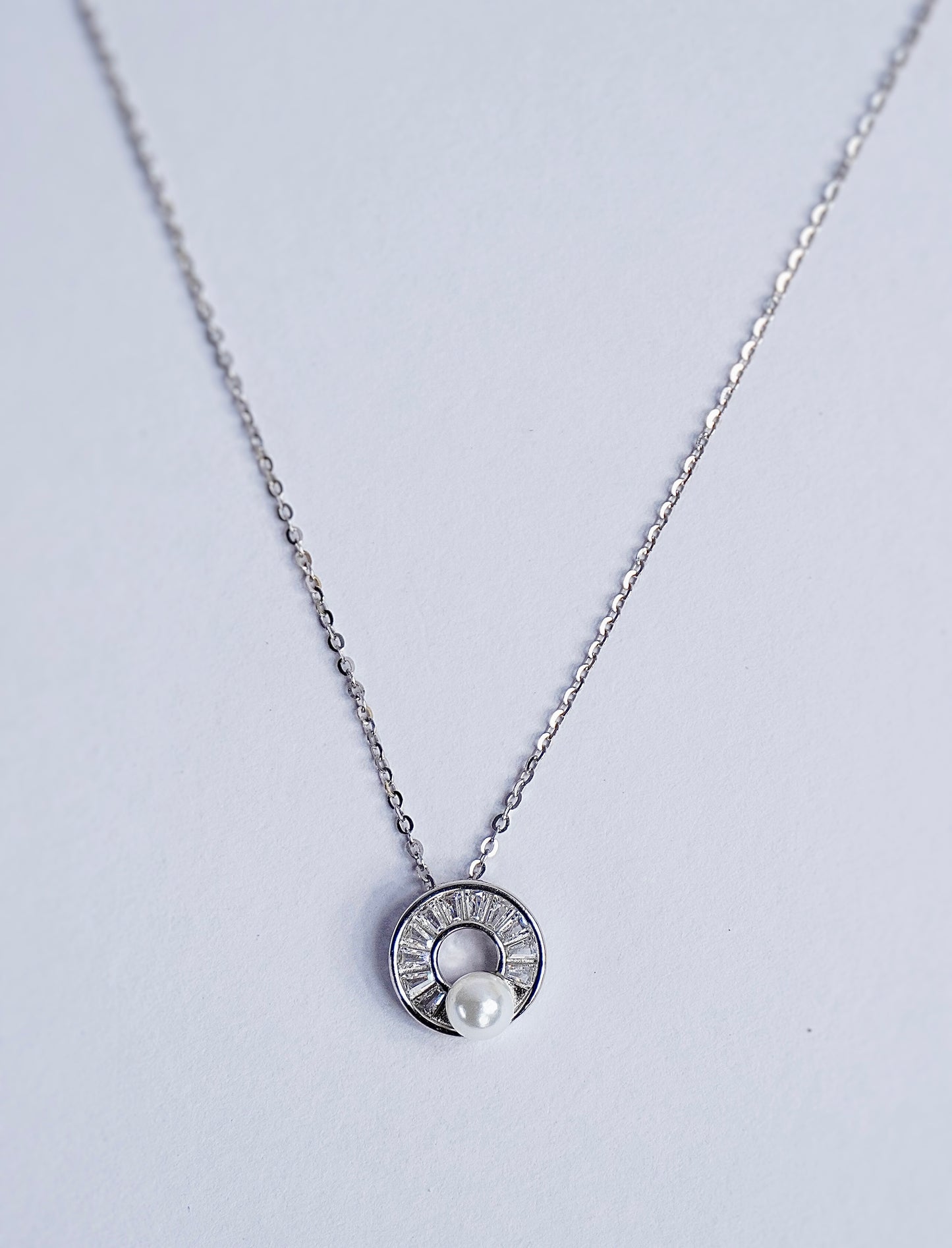 925 Silver White Pearl Pendant