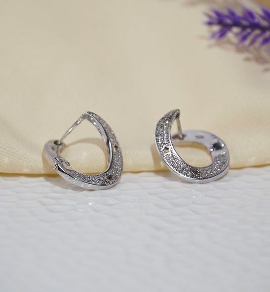 925 Silver Argent Aura Earring