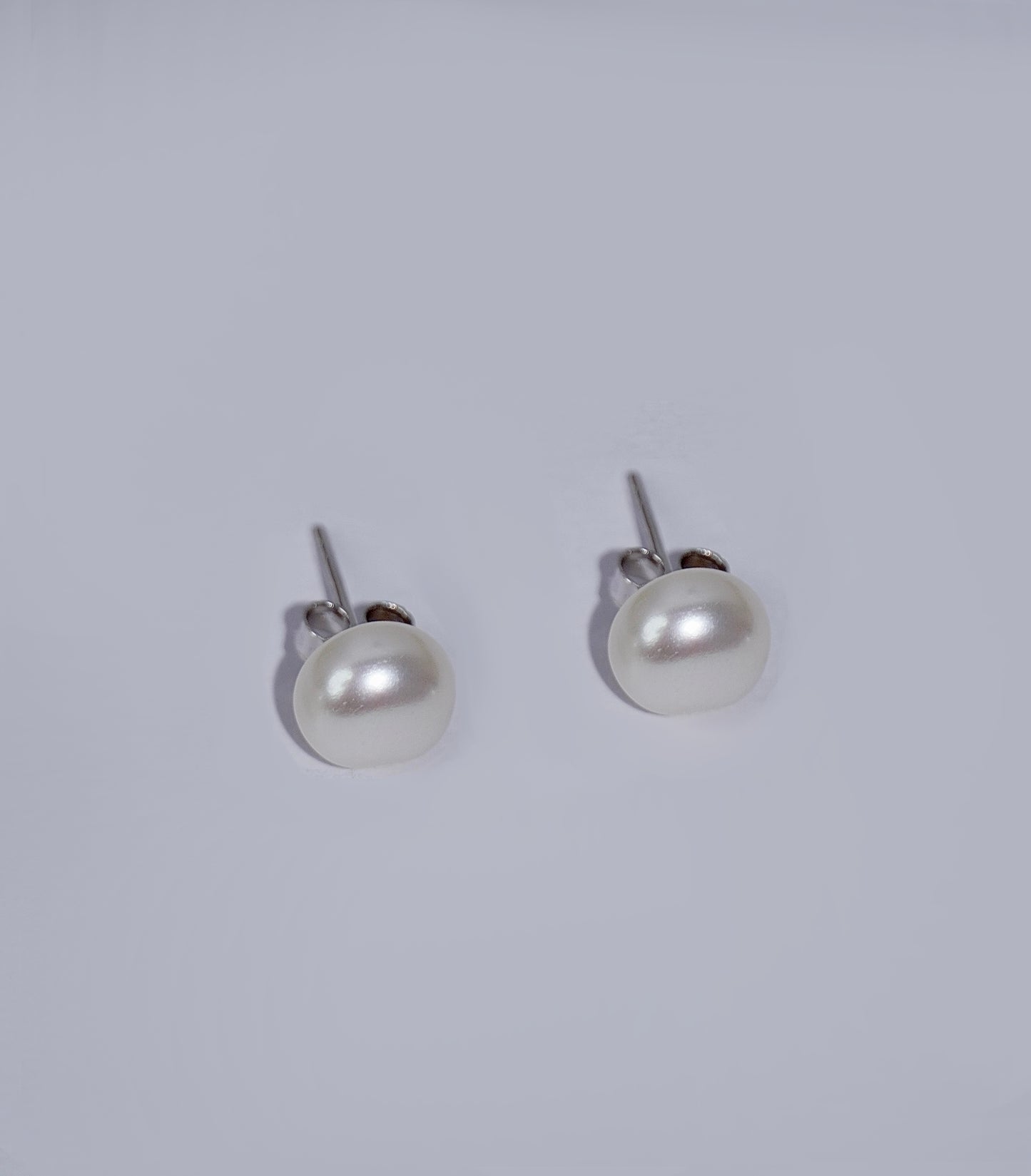 925 Silver Moonlit Pearl Earrings