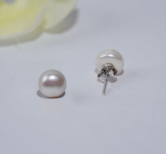 925 Silver Moonlit Pearl Earrings