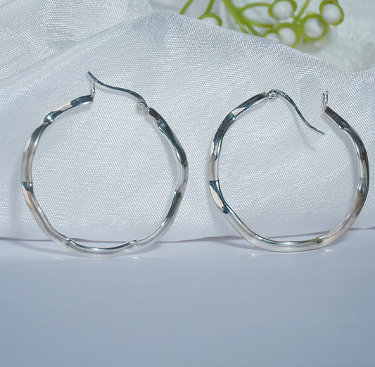925 Silver Orbit Halo Earrings