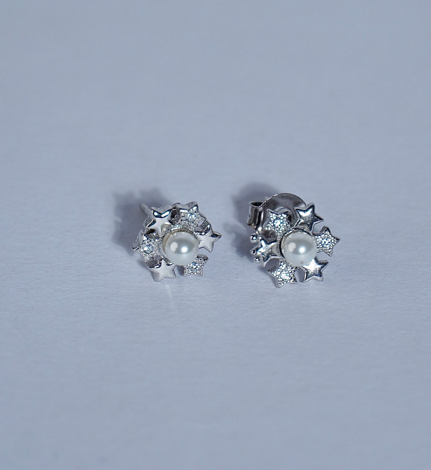 925 Silver Floral Pear Earring