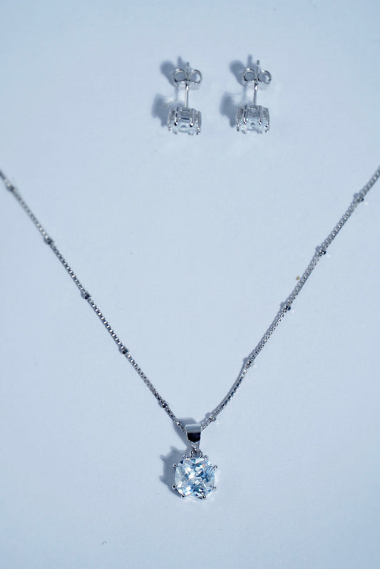 Pure Silver Mystic Stone Set