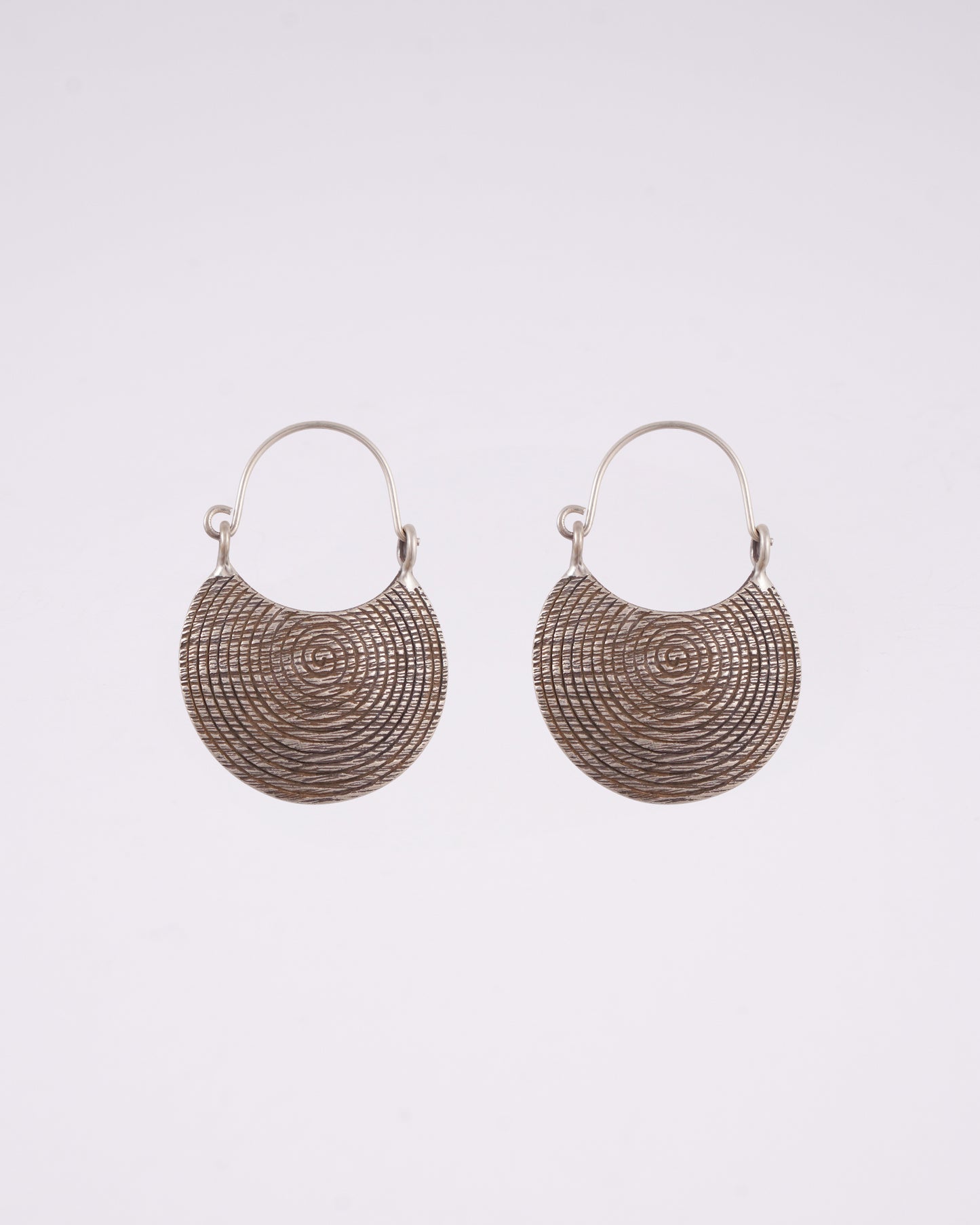 Silver Halo Earrings