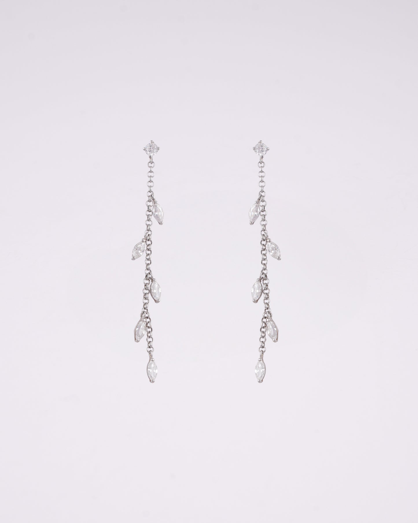 Twilight Threads Silver Earrings