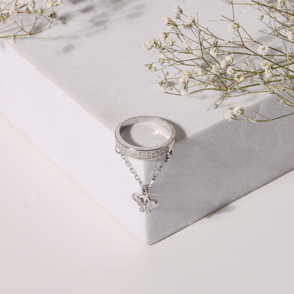 Pure Silver Spring Flit Ring