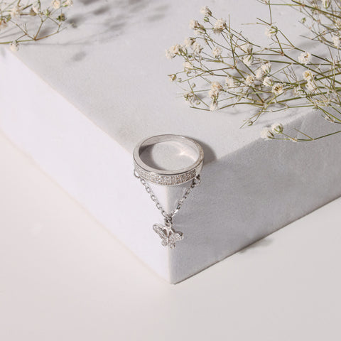 Pure Silver Spring Flit Ring