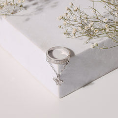Pure Silver Spring Flit Ring