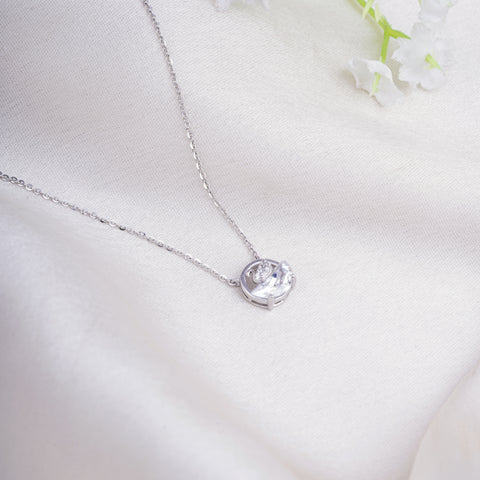 Pure Silver Crystal Pendant