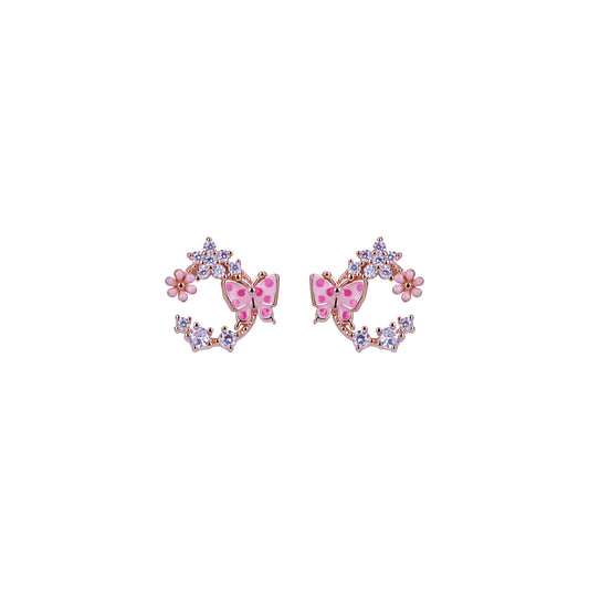 Pure Silver Blush Bloom Earrings