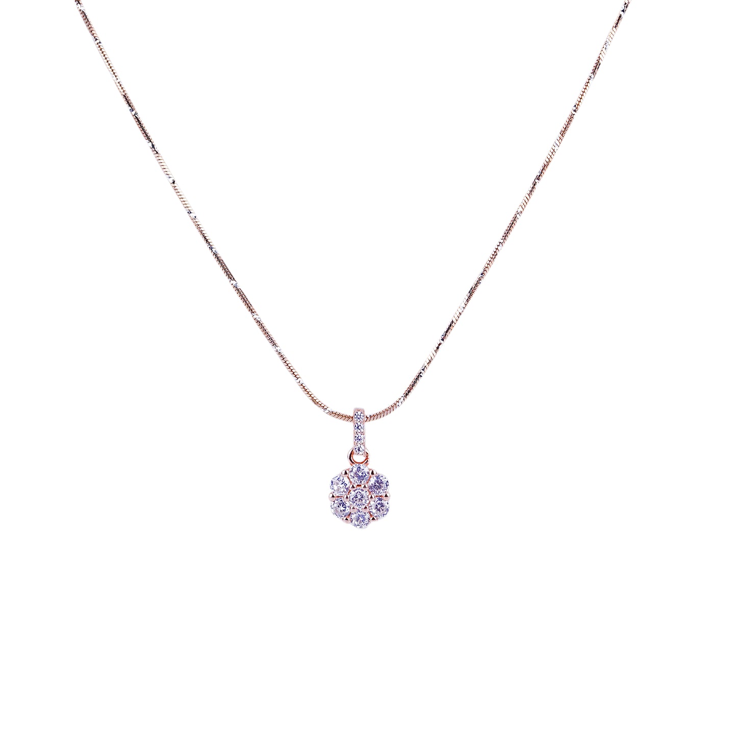 Pure Silver Rose Gold Royal Pendant