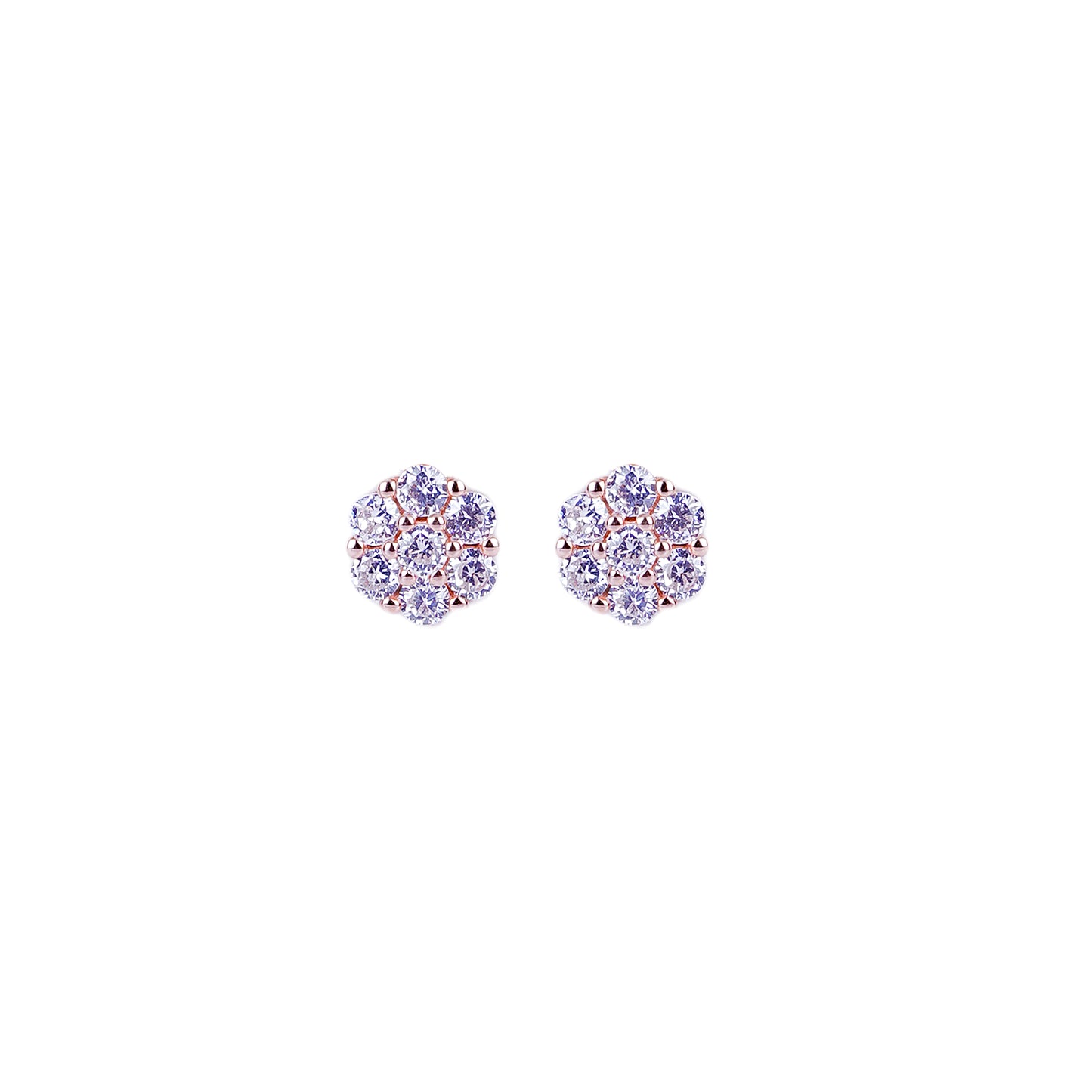 Pure Silver Rose Gold Royal Set